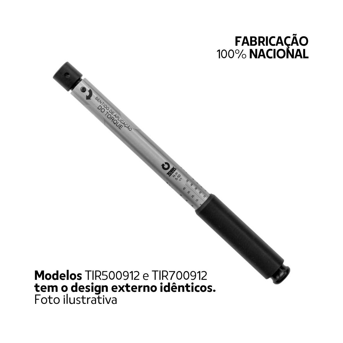 TIR700912 Torquímetro Estalo 10 a 70 N.m Encaixe 9x12mm