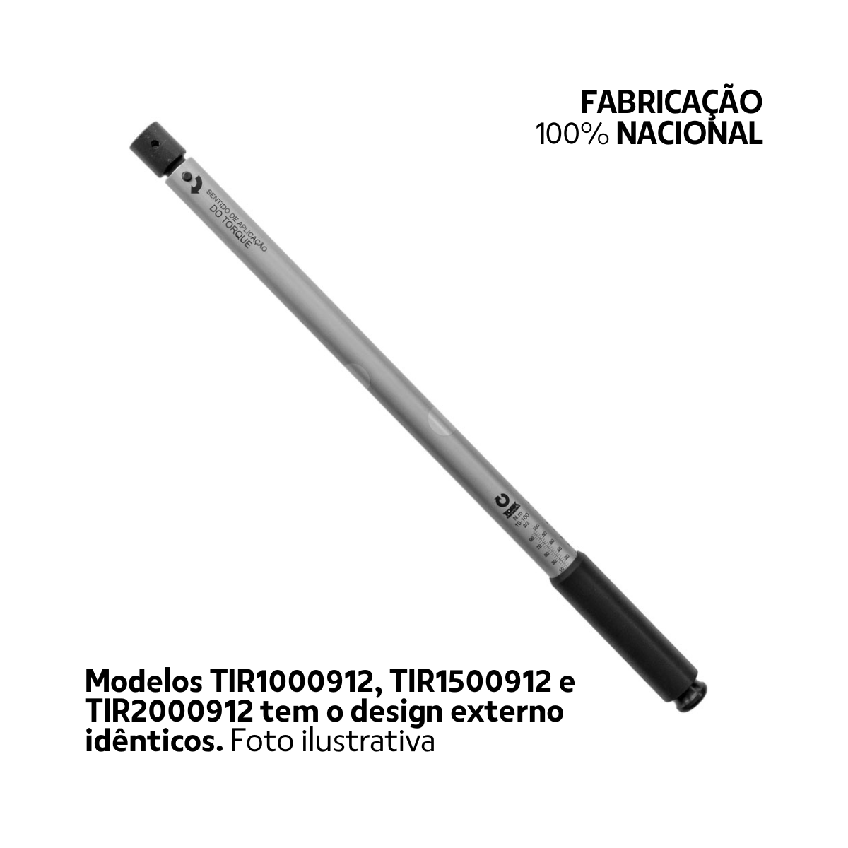 TIZ10016 Torquímetro Estalo 10 a 100 N.m Encaixe Cilíndrico 16mm