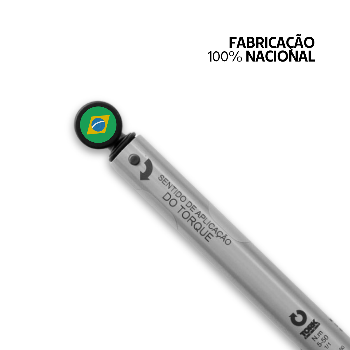 TEC5012 Torquímetro Estalo 5 a 50 N.m Cabeça Fixa 1/2"