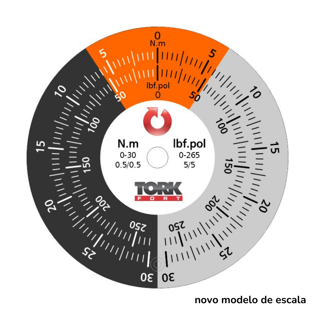 TRNA30PA Torquímetro Relógio 0 a 30 N.m