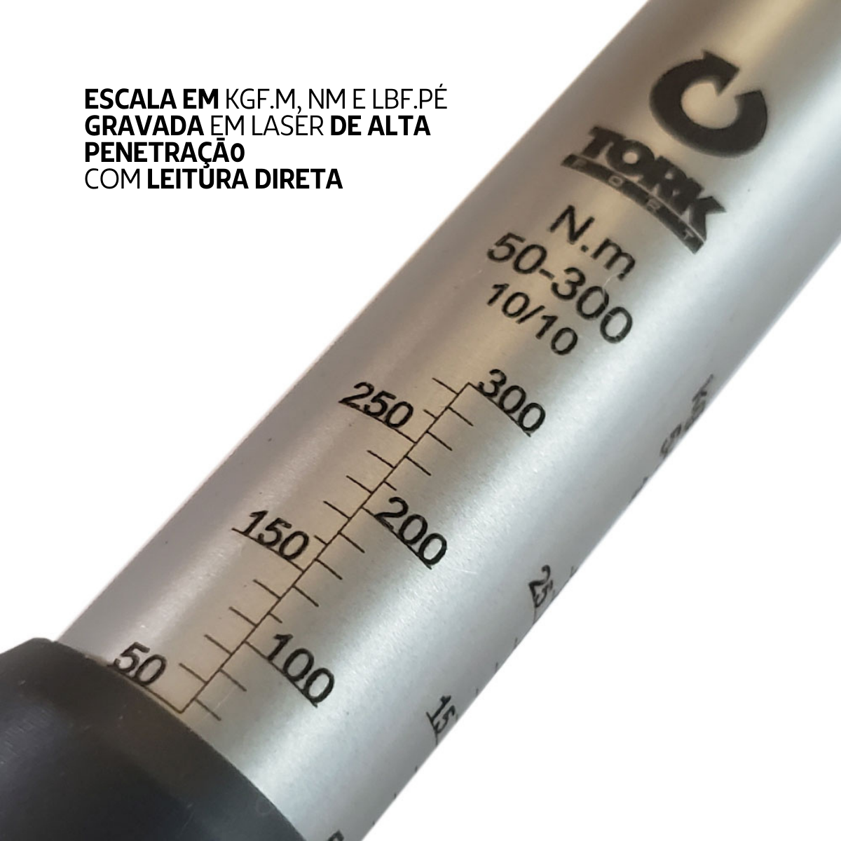TEC30012R Torquímetro Estalo 50 a 300 N.m Catraca 1/2"