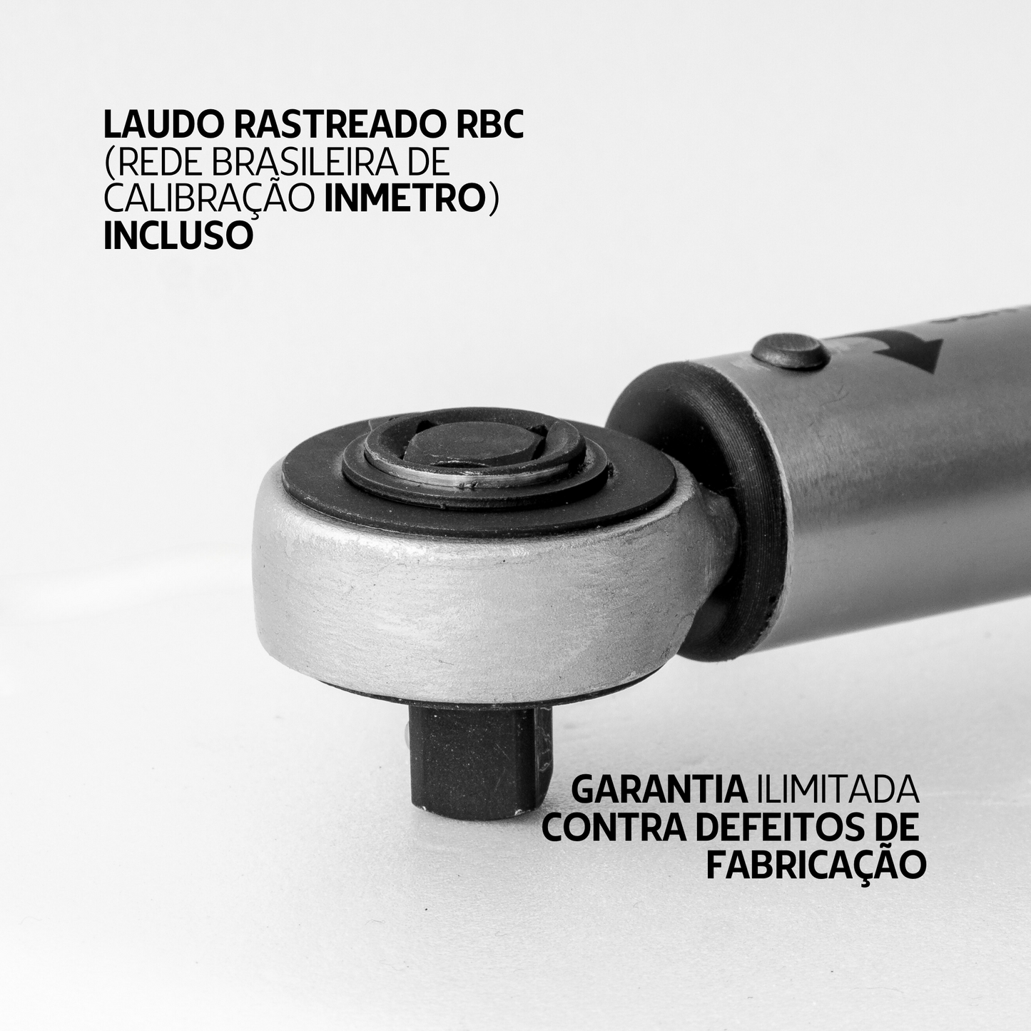 TEC50R Torquímetro Estalo 5 a 50 N.m Catraca 1/2", 3/8", 1/4" e bits 1/4"