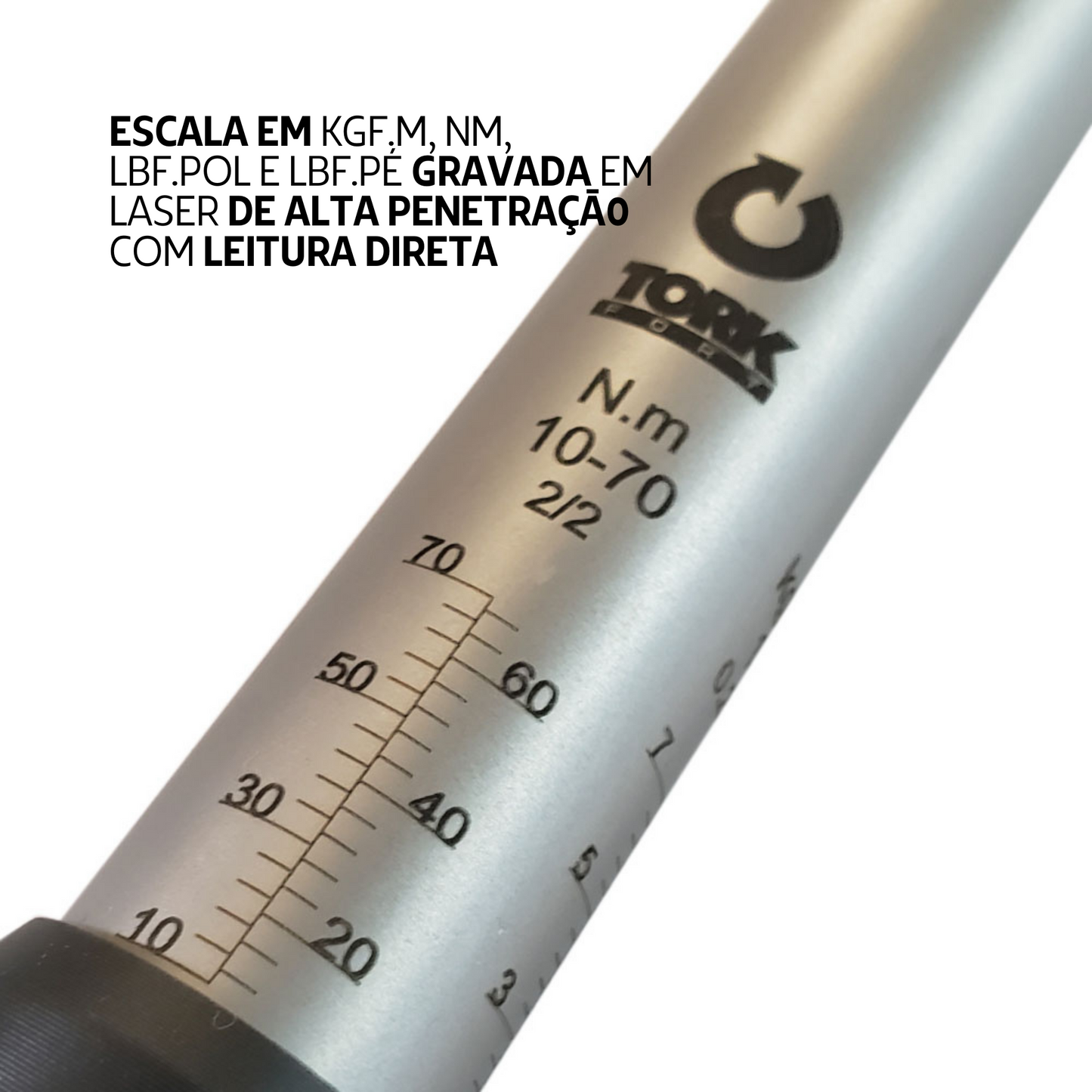 TEC7012R Torquímetro Estalo 10 a 70 N.m Catraca 1/2"