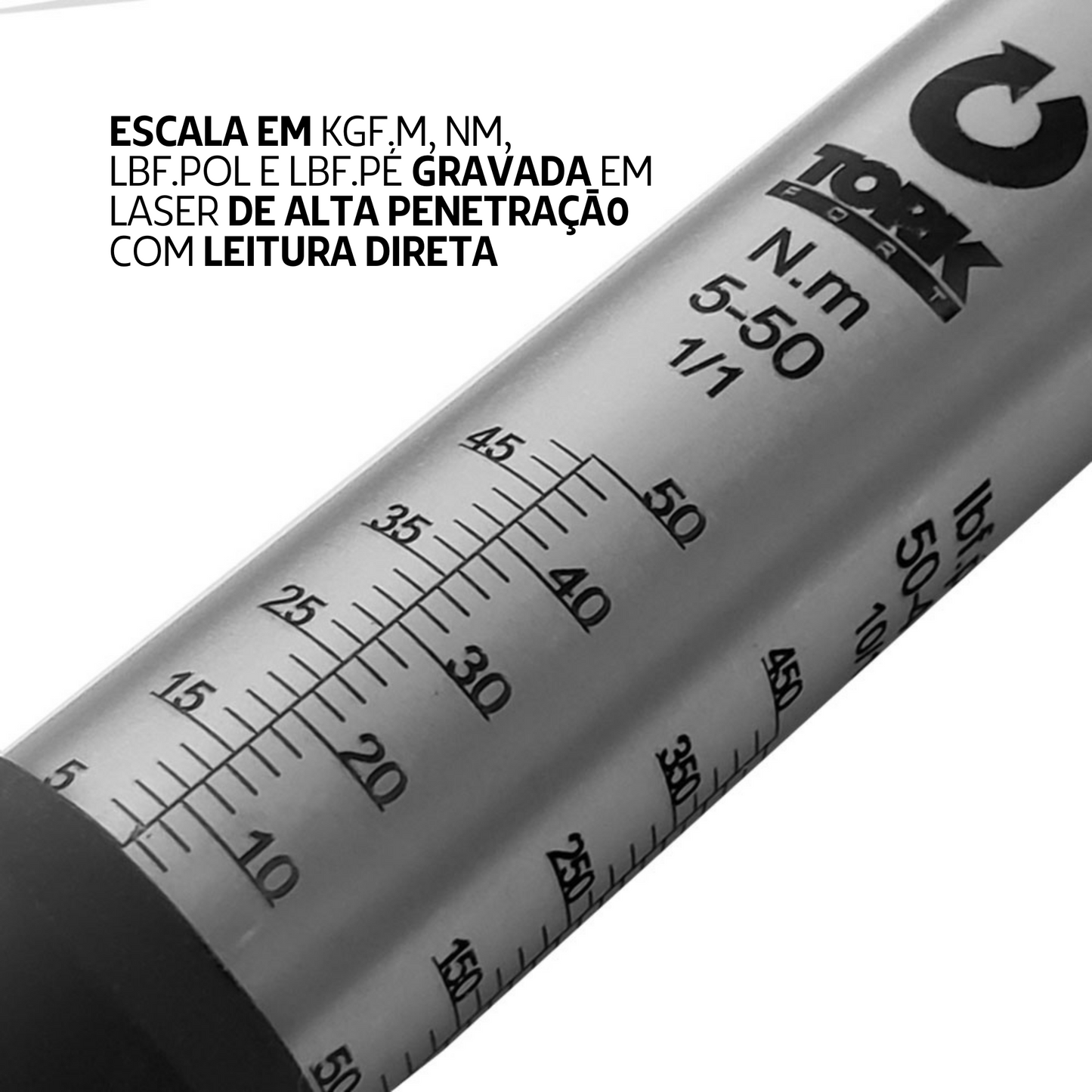 TEC5038R Torquímetro Estalo 5 a 50 N.m Catraca 3/8"